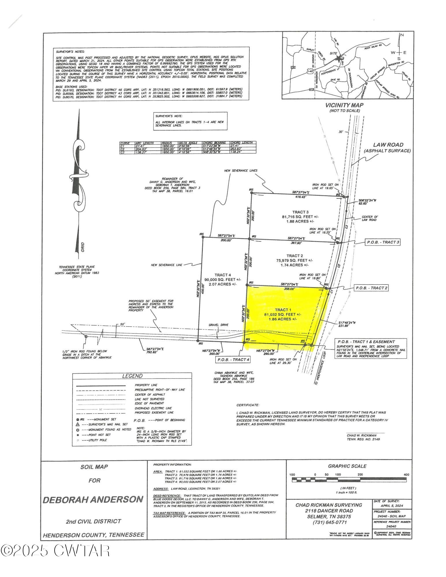 1 Law Road Lexington, TN 38351 - Photo 2 of 2 tract1