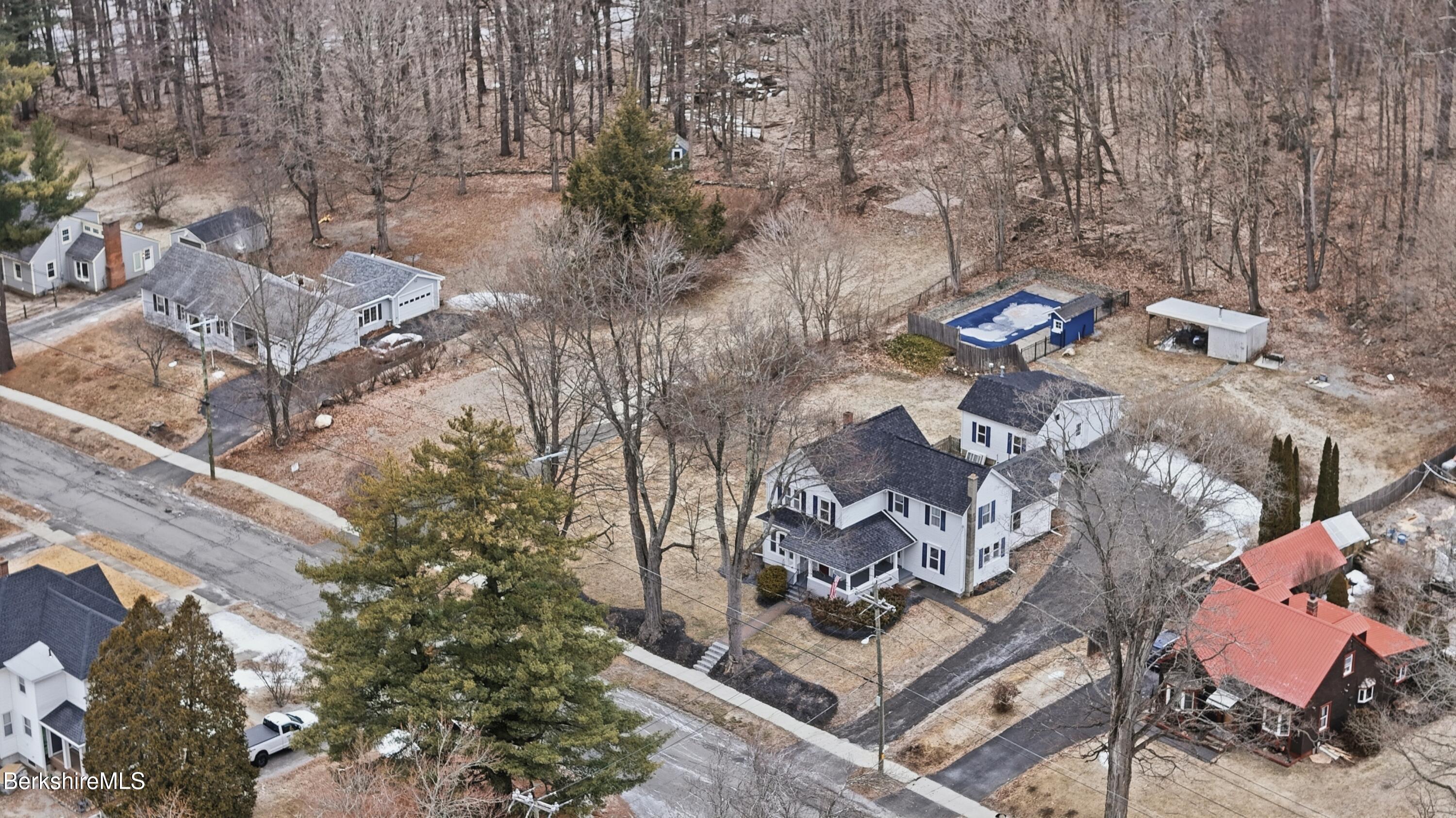 165 High Street Dalton, MA 01226 - Photo 37 of 38 an aerial view of multiple house with yard