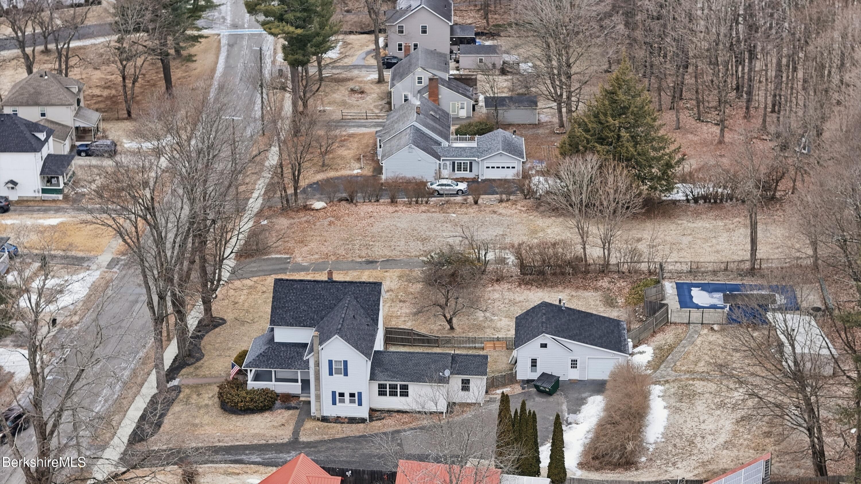 165 High Street Dalton, MA 01226 - Photo 38 of 38 an aerial view of a house with outdoor space