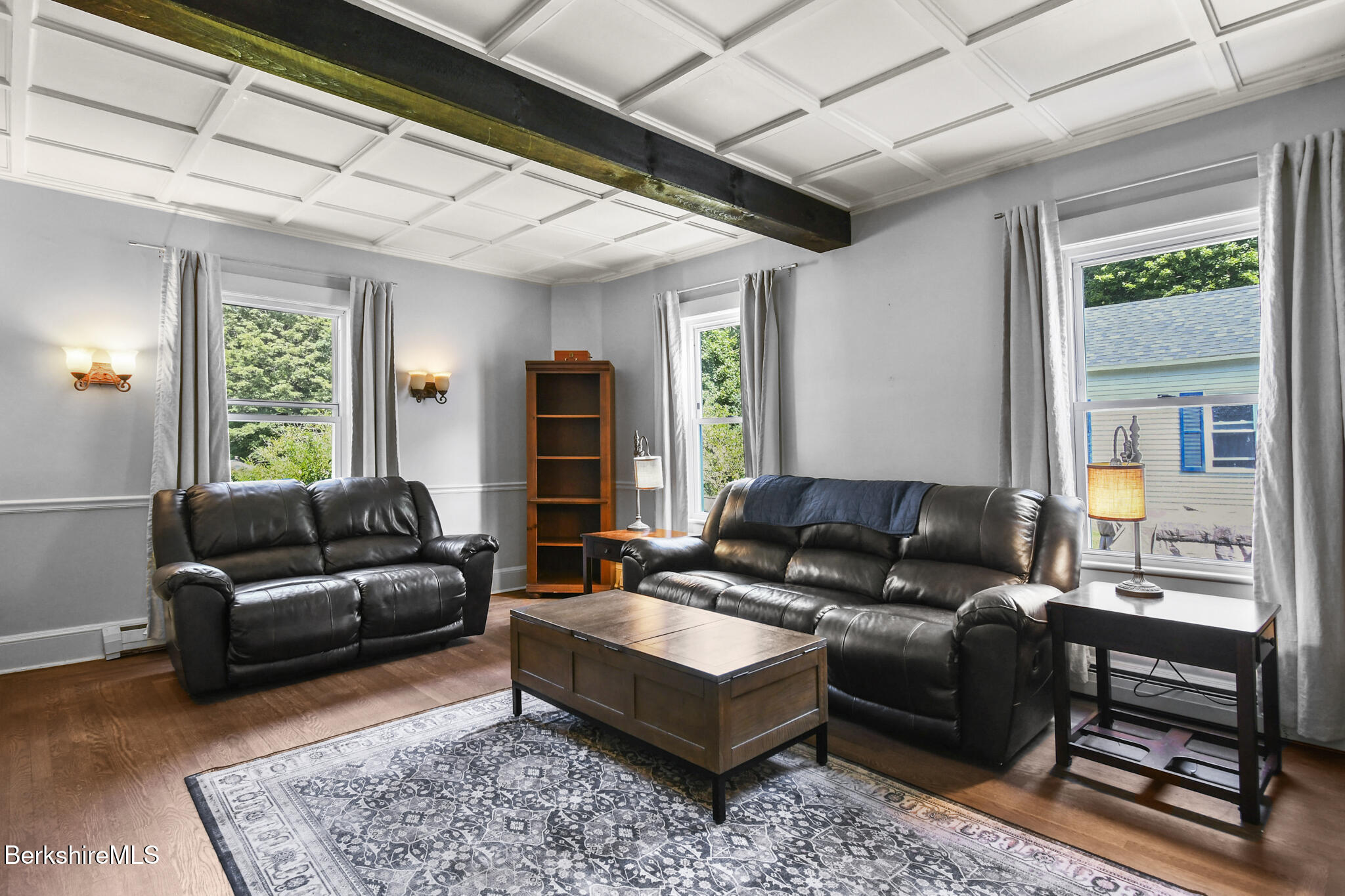 165 High Street Dalton, MA 01226 - Photo 6 of 38 a living room with furniture and a large window