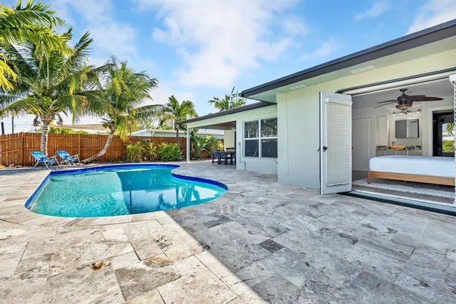 a view of outdoor space deck and yard