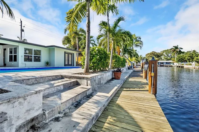 a view of a house with wooden floor