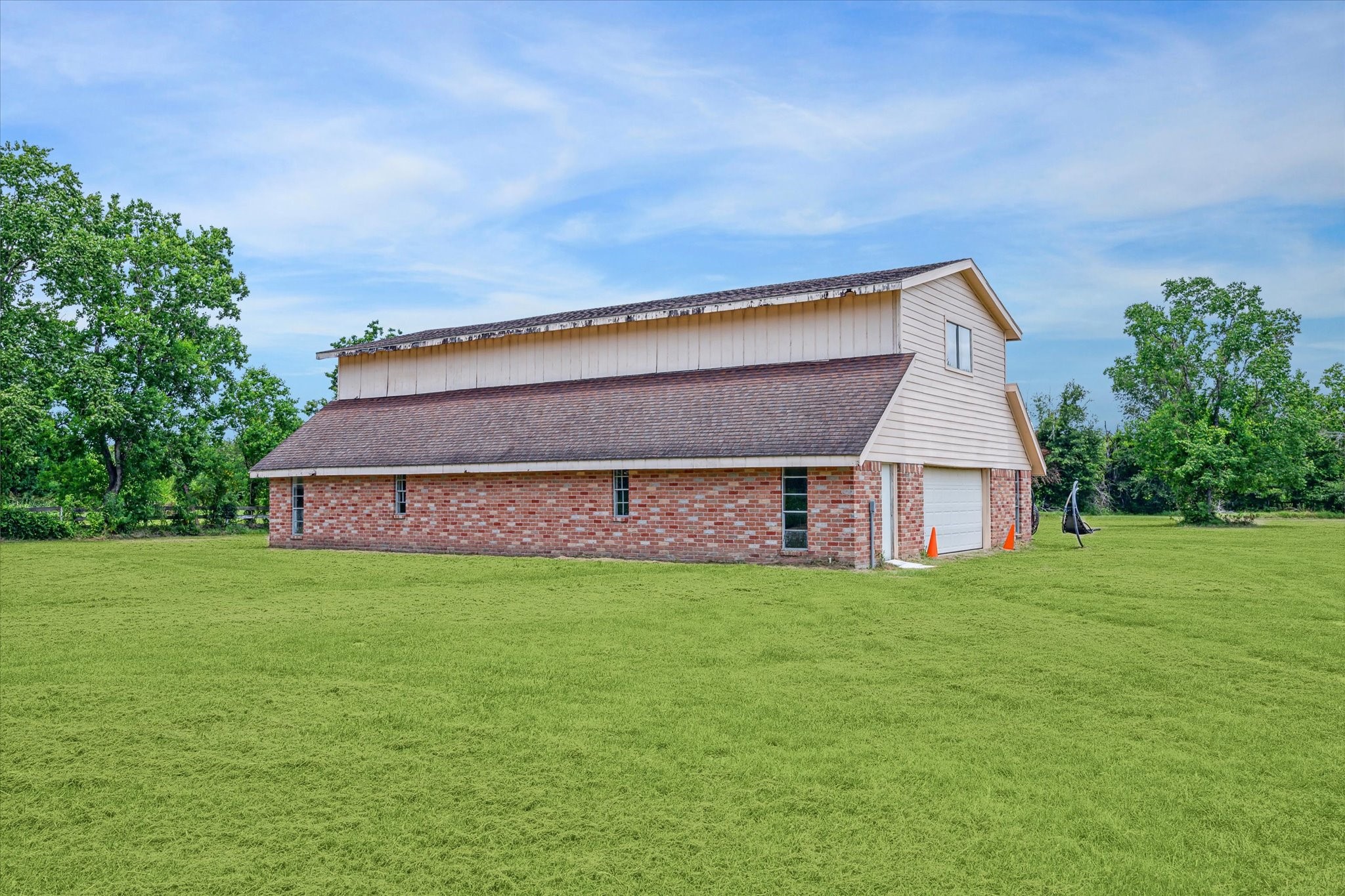 21402 Rosehill Church Road Tomball, TX 77377 - Photo 5 of 7 Closer look at the 40’ x 60’ barn with electrical in place and endless opportunities.