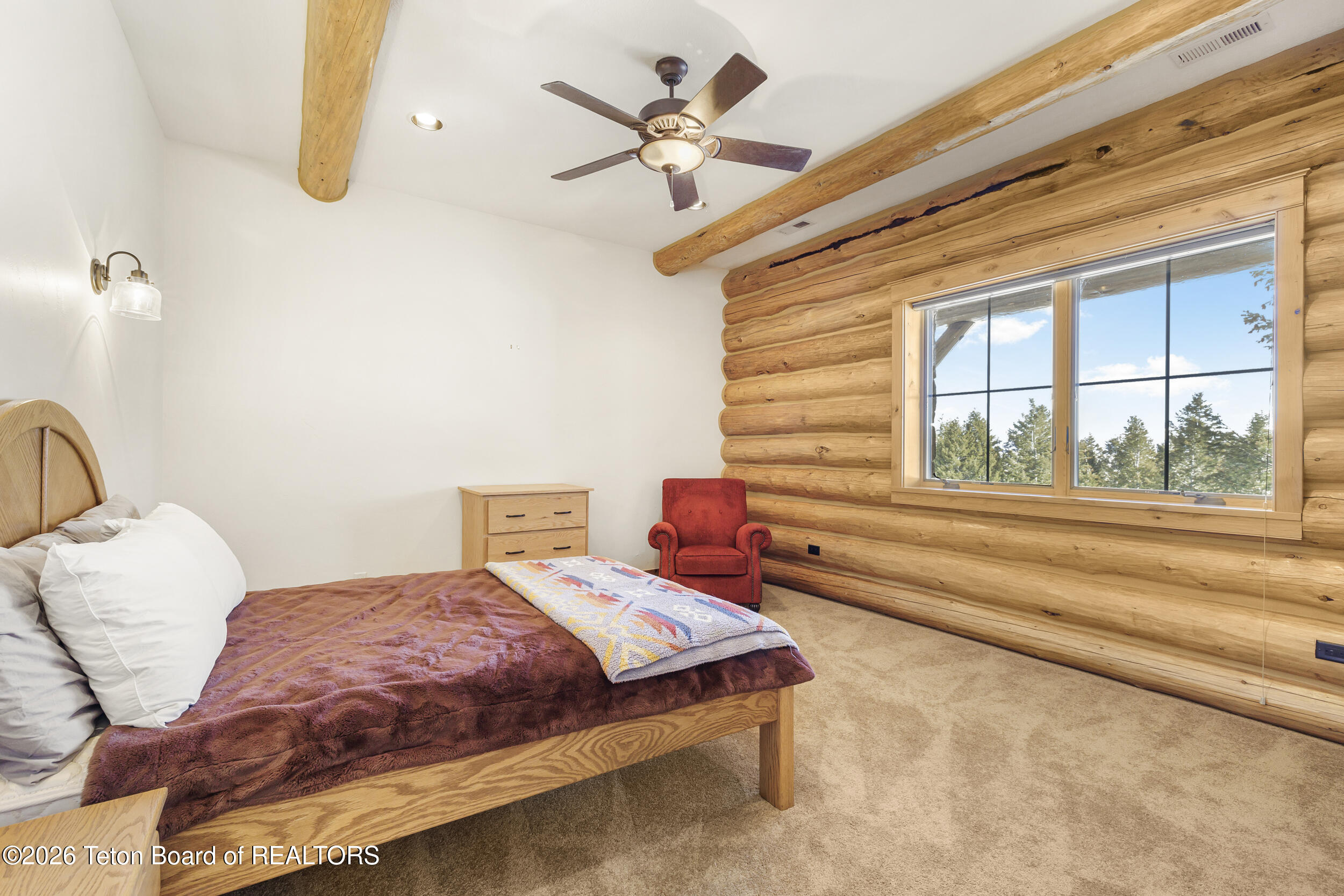 8157 Ripplinger Road Driggs, ID 83422 - Photo 29 of 44 Lower Level Bedroom 2