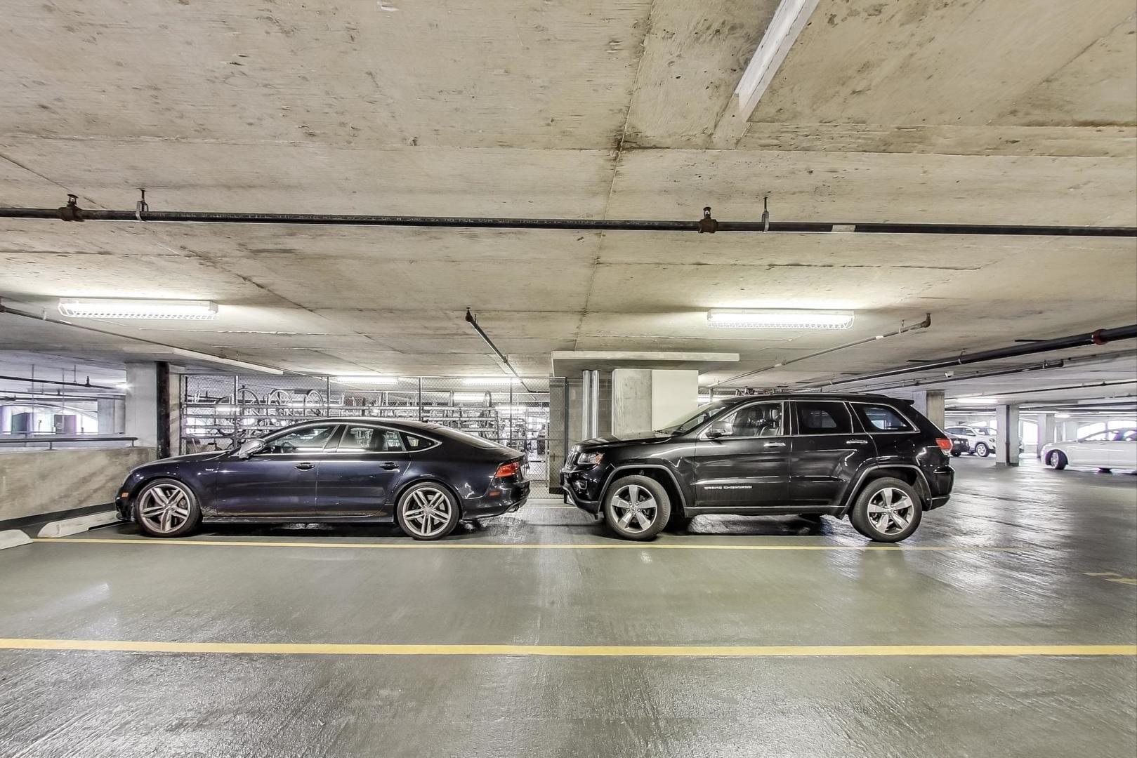 933 West Van Buren Street, Unit 903 Chicago, IL 60607 - Photo 42 of 50 a view of parking garage with cars
