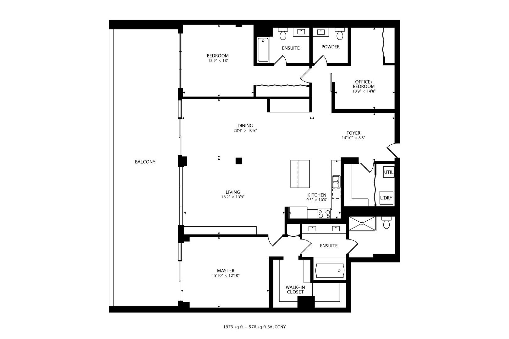 933 West Van Buren Street, Unit 903 Chicago, IL 60607 - Photo 50 of 50 a picture of floor plan