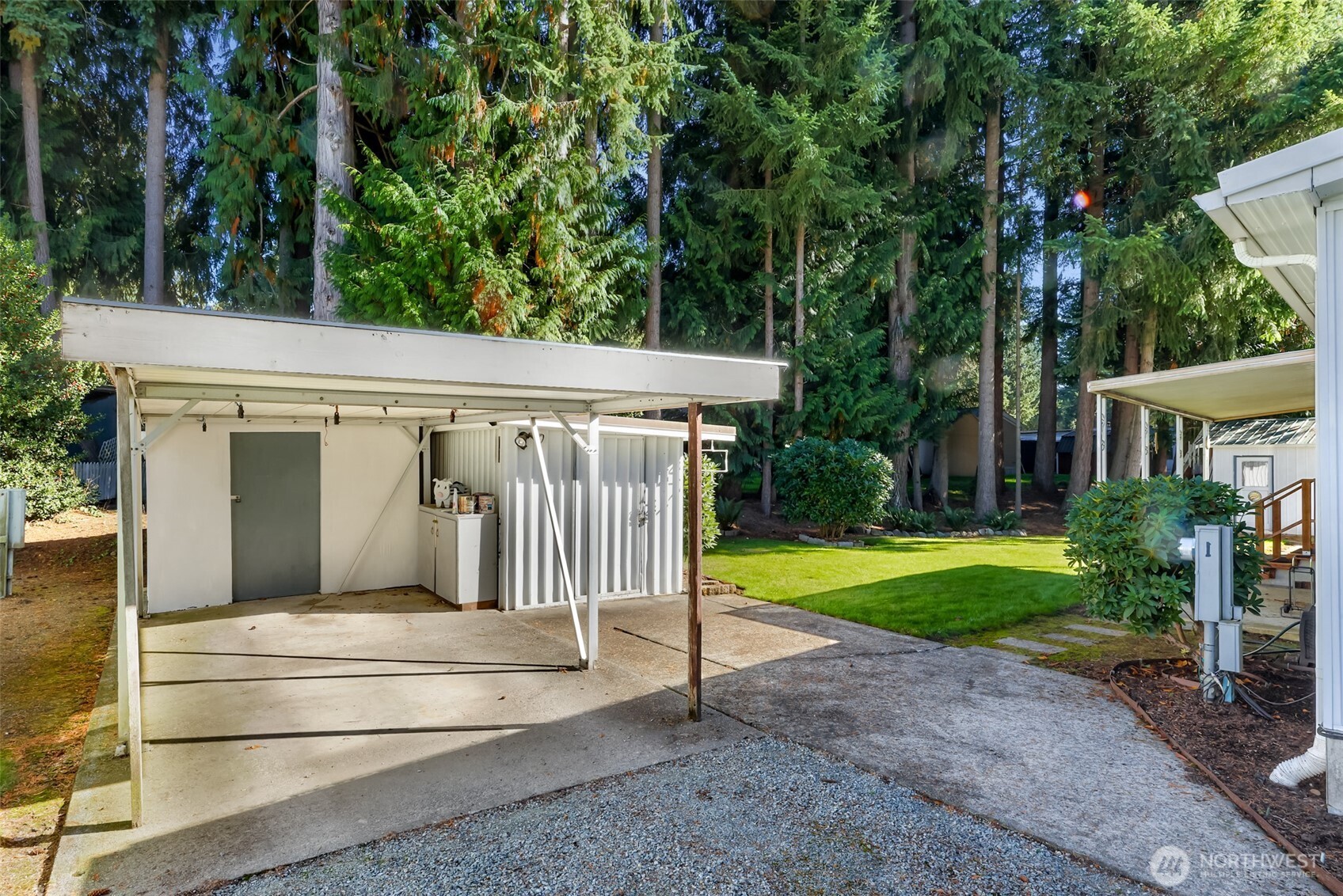 9403 Pierce Lane, Unit 1 Sedro-Woolley, WA 98284 - Photo 26 of 30 a view of backyard with outdoor seating and green space