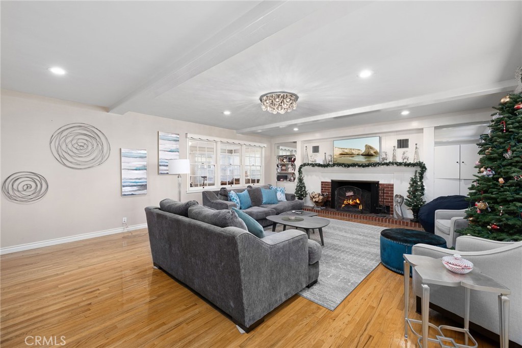 2964 Lombardy Road Pasadena, CA 91107 - Photo 11 of 69 a living room with furniture and a fireplace