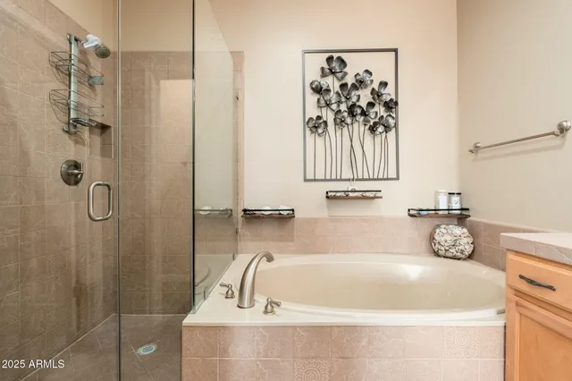 a view of a roof deck with furniture