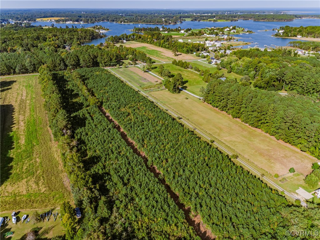 1852 Ocran Road White Stone, VA 22578 - Photo 12 of 50 Aerial overview of property's location with a larg
