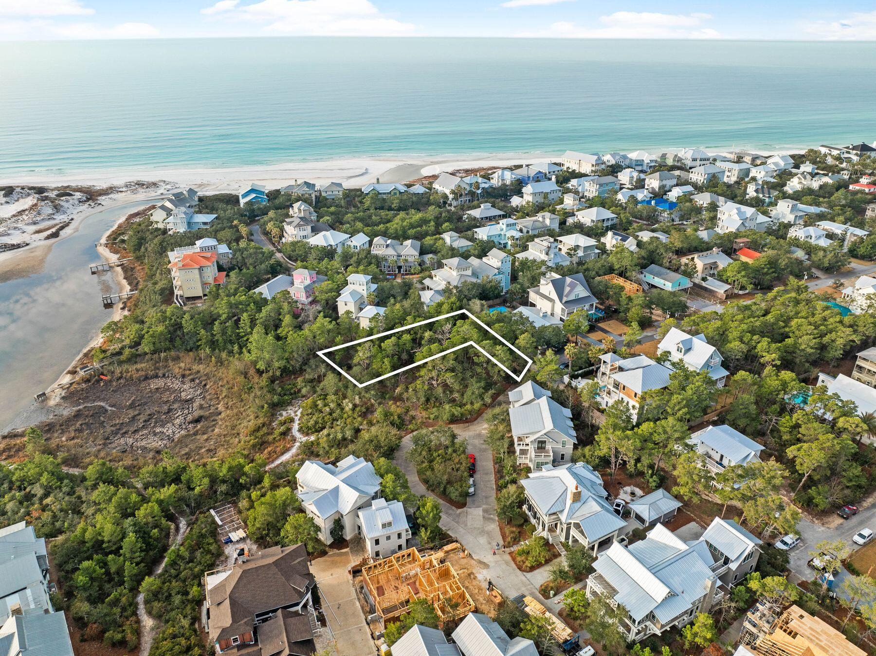 Lot 2-5 Cedar Bend Road Santa Rosa Beach, FL 32459 - Photo 2 of 13 an aerial view of a houses with a yard