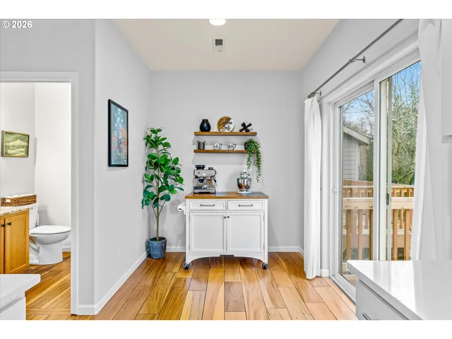 a very nice looking living room with a large window