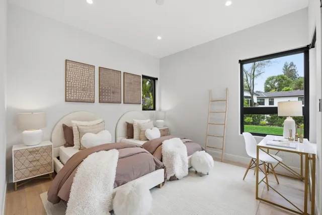 an aerial view of multiple house