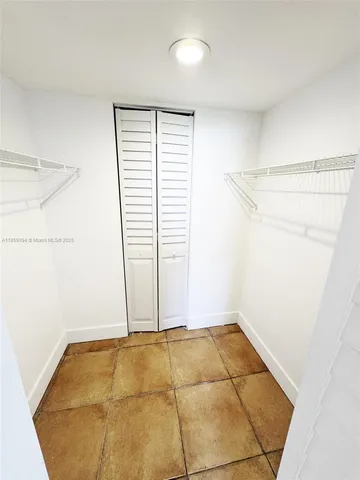 a view of a room with empty racks