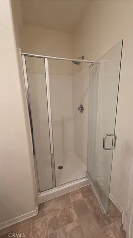 an empty room with an entryway