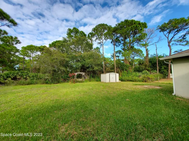 a view of a back yard