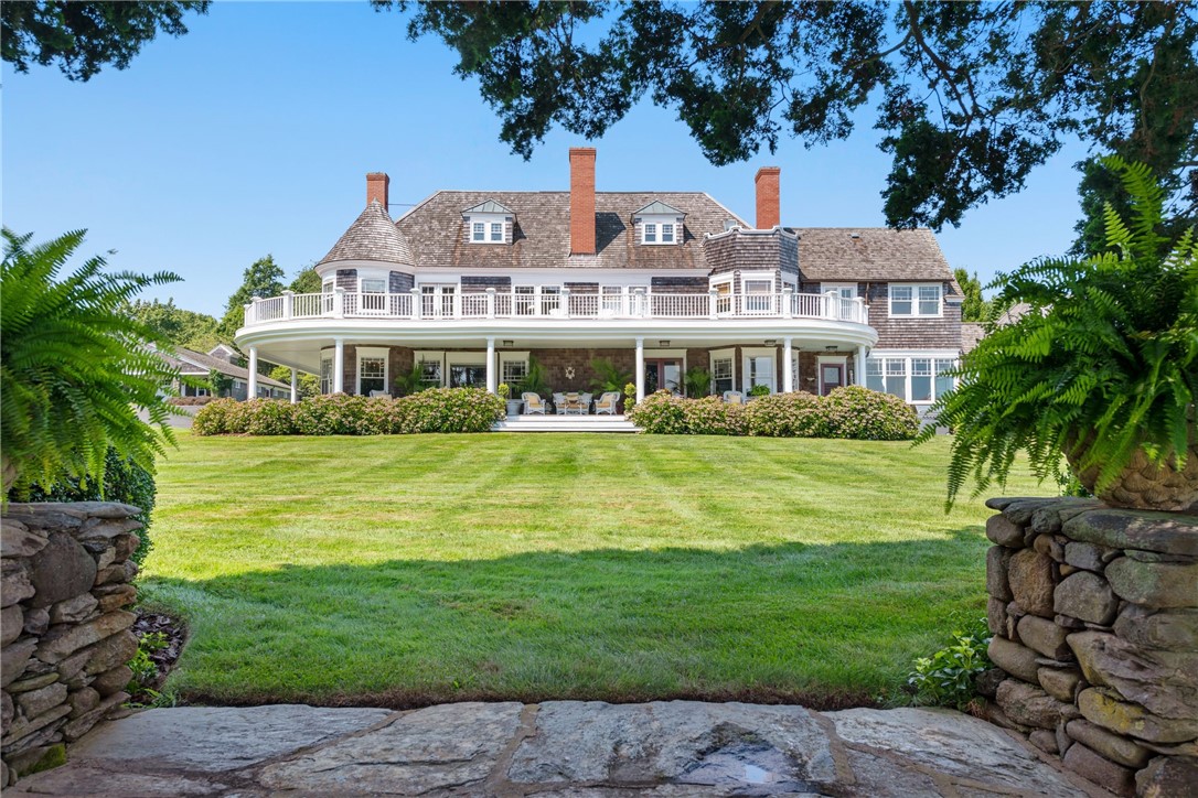 340 East Shore Road Jamestown, RI 02835 - Photo 12 of 50 REAR VIEW FROM GARDEN