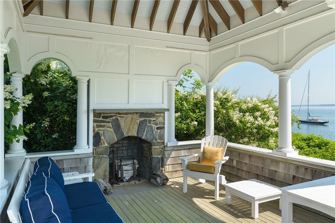340 East Shore Road Jamestown, RI 02835 - Photo 20 of 50 COVERED PAVILLION WITH FIREPLACE
