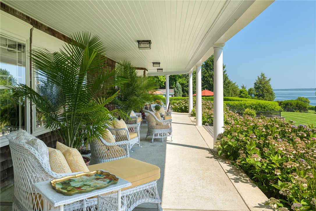 340 East Shore Road Jamestown, RI 02835 - Photo 25 of 50 COVERED PATIO WITH STUNNING BAY VIEWS