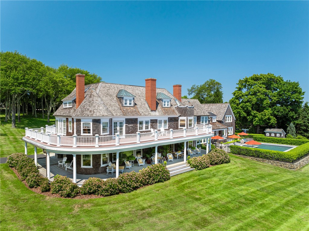 340 East Shore Road Jamestown, RI 02835 - Photo 5 of 50 SHOWCASING WRAP AROUND PORCH WITH UPPER BALCONY