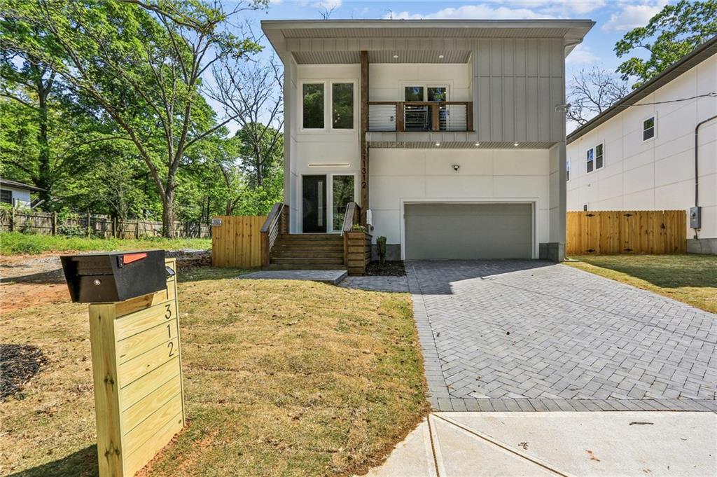a view of a entryway front of house