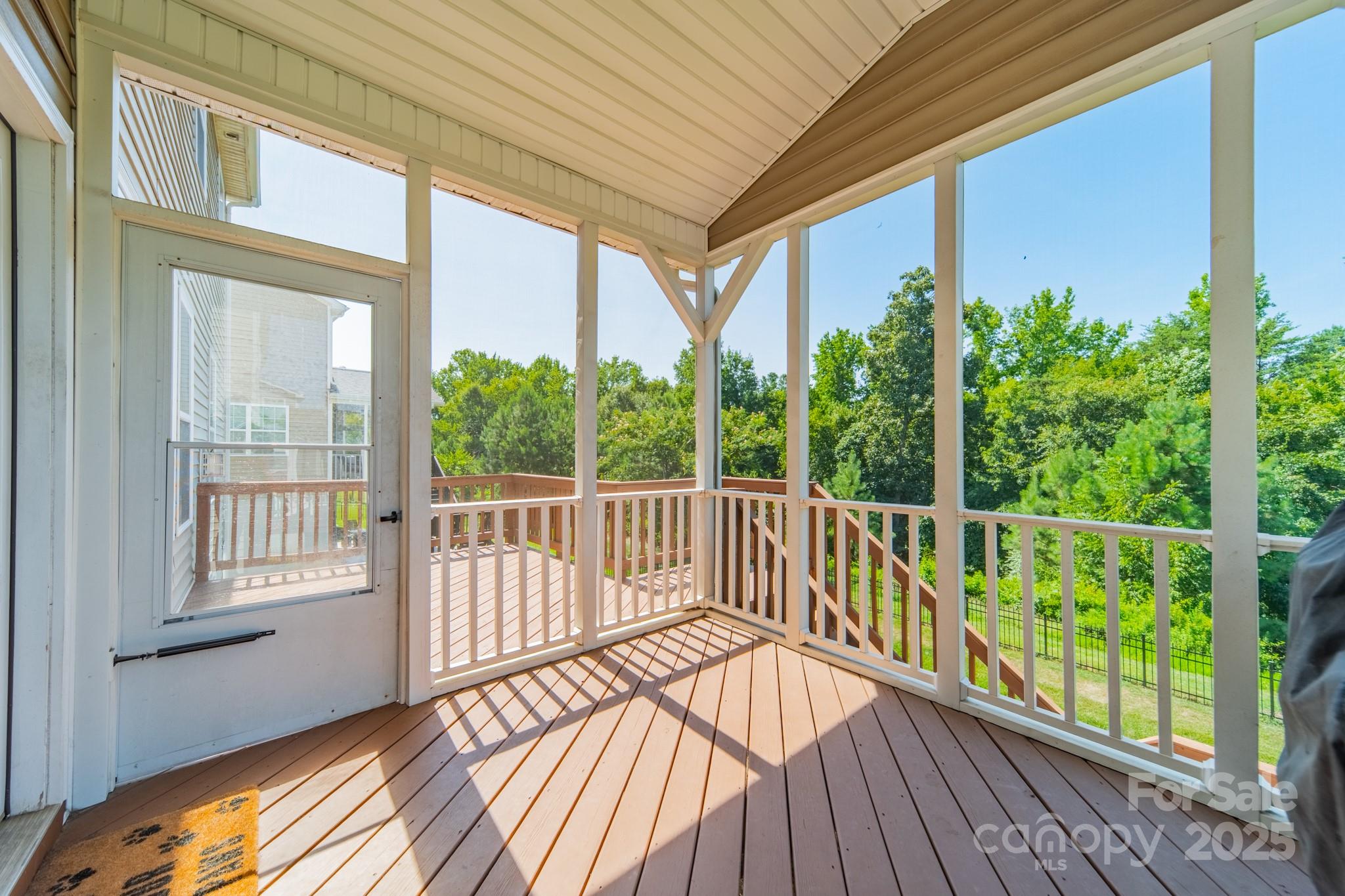 9229 Inverness Bay Road Charlotte, NC 28278 - Photo 31 of 41 a view of a balcony with wooden floor