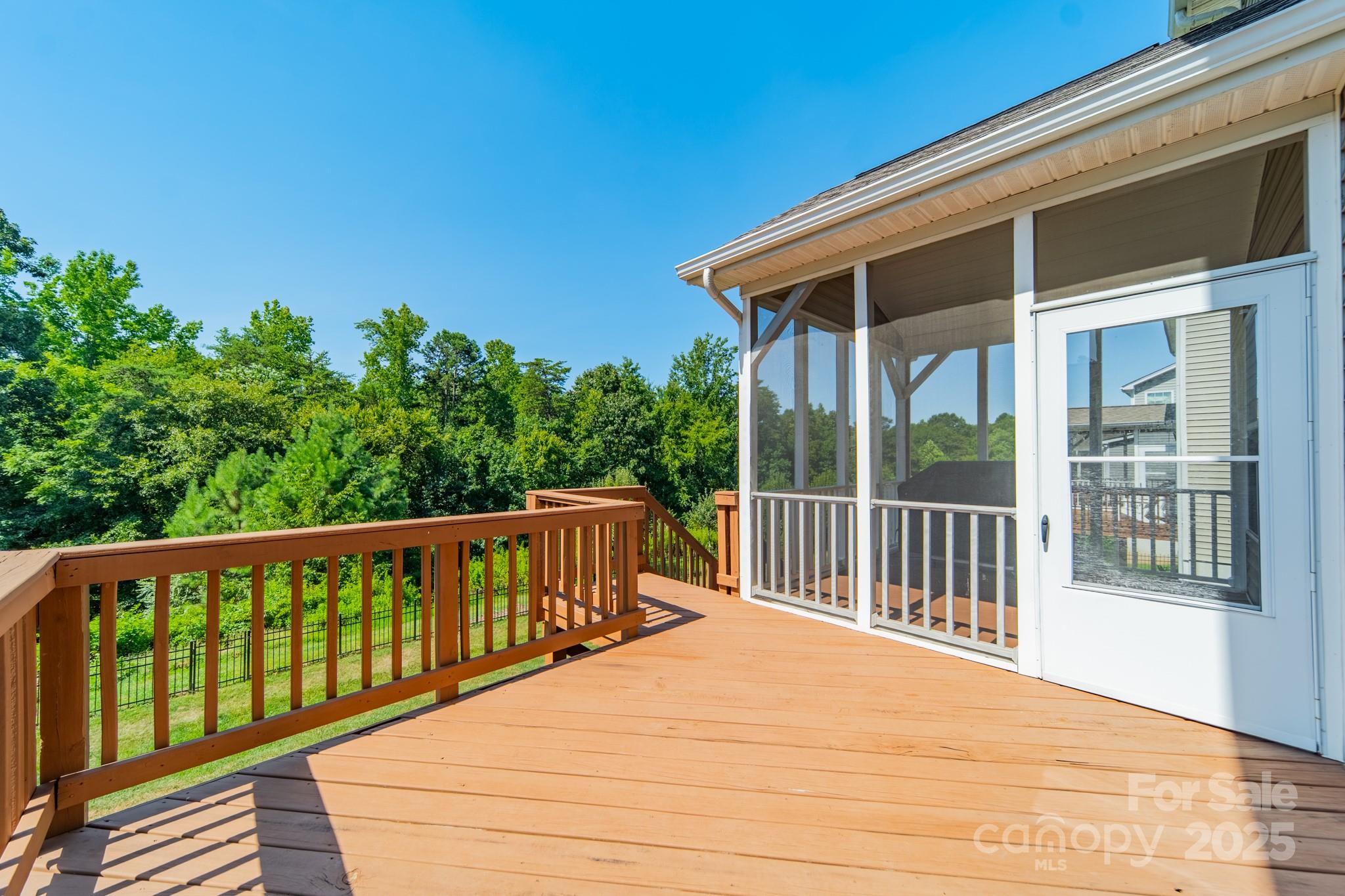 9229 Inverness Bay Road Charlotte, NC 28278 - Photo 32 of 41 a balcony with wooden floor