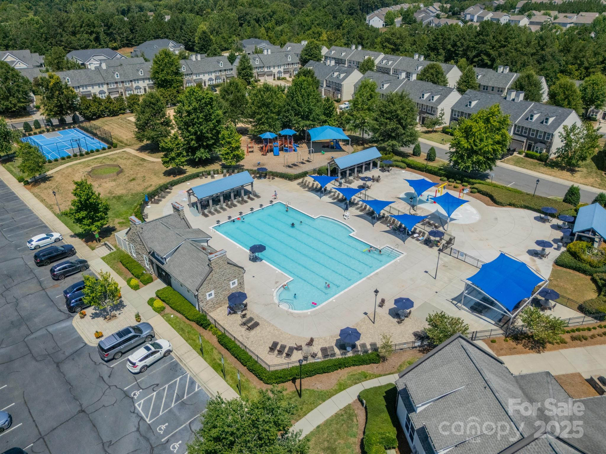 9229 Inverness Bay Road Charlotte, NC 28278 - Photo 36 of 41 an aerial view of a city