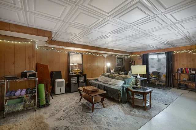 a outdoor space with lots of tables and chairs