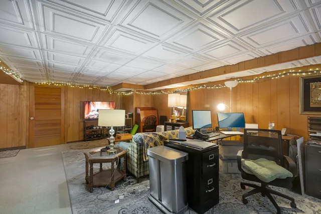 a view of a storage room