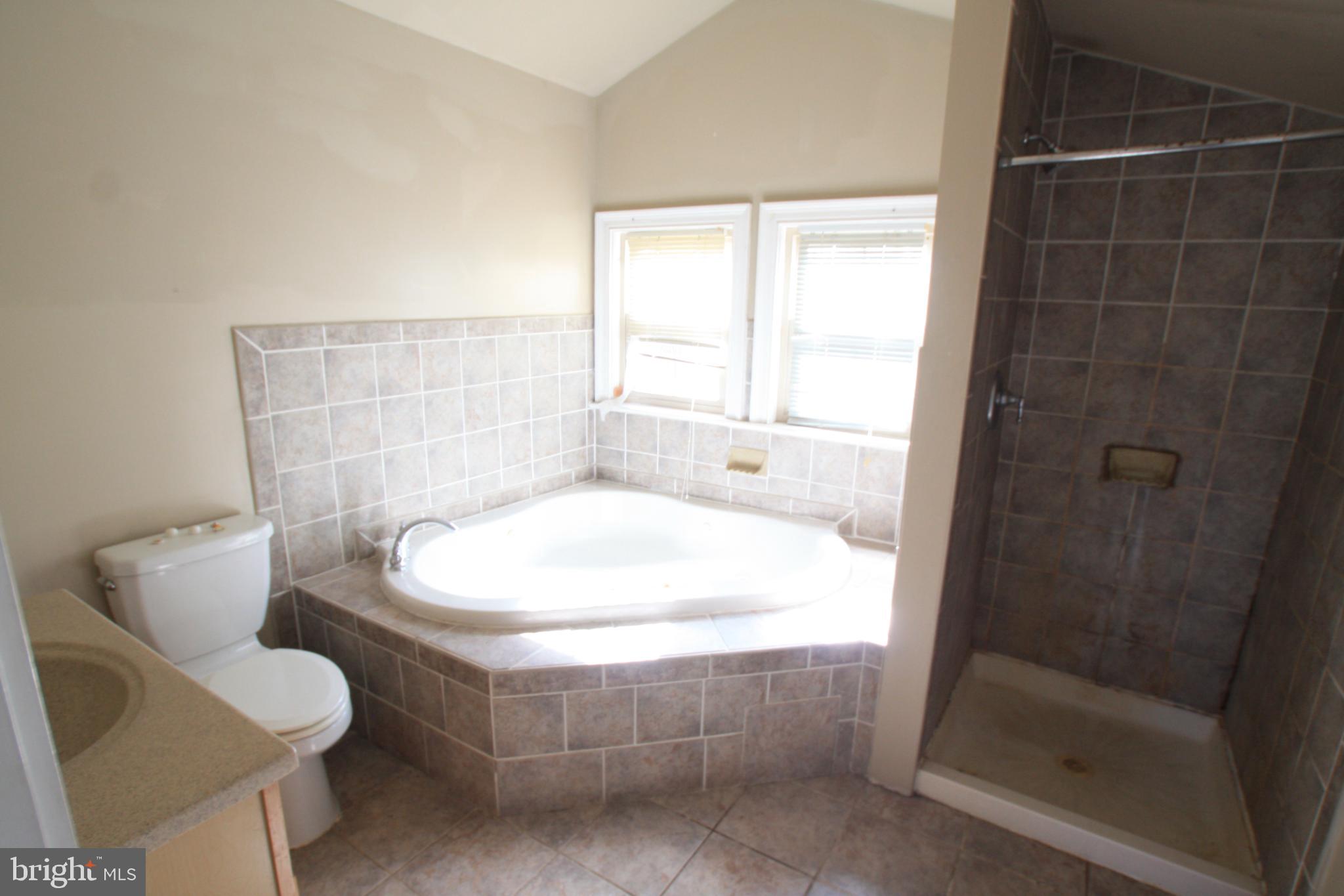 1119 45th Street Northeast Washington, DC 20019 - Photo 19 of 24 Spacious bathroom with elegant tile accents.