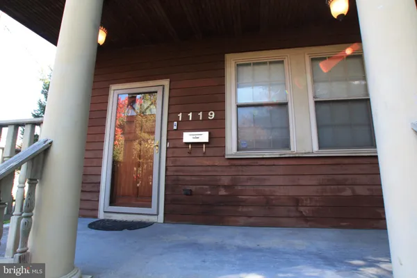 a view of front door of house
