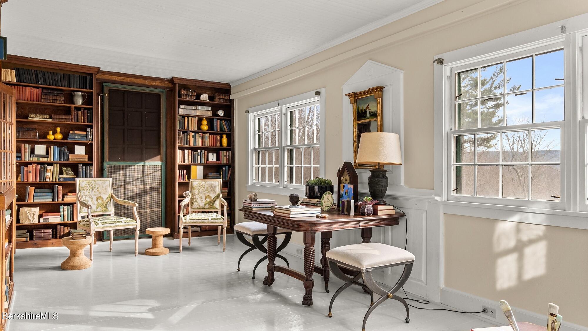 9 Brace Road Tyringham, MA 01264 - Photo 15 of 27 a room with furniture and a large window