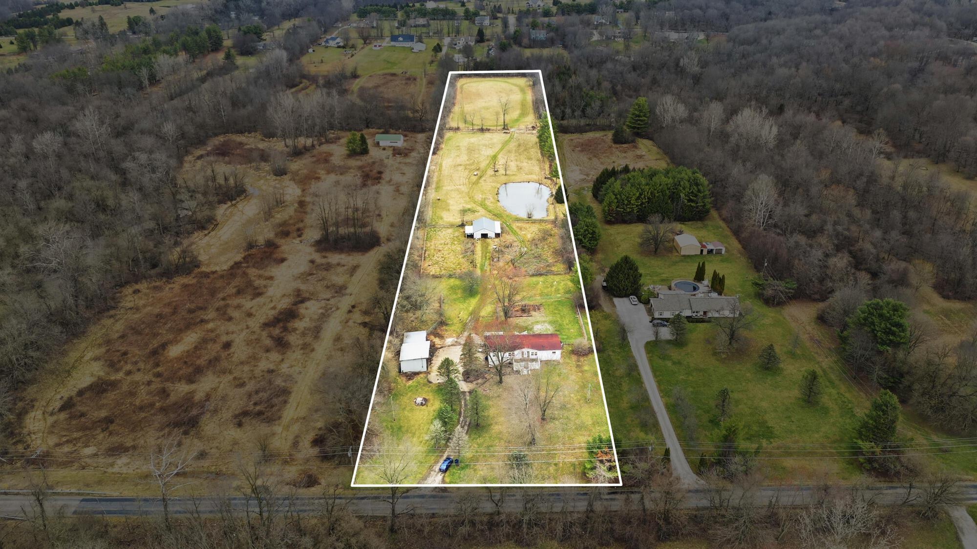 8092 Concord Road Johnstown, OH 43031 - Photo 6 of 7 Aerial Lot Lines Front
