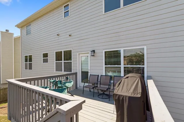 a house view with a garden space