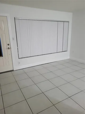 a view of a utility room with empty racks