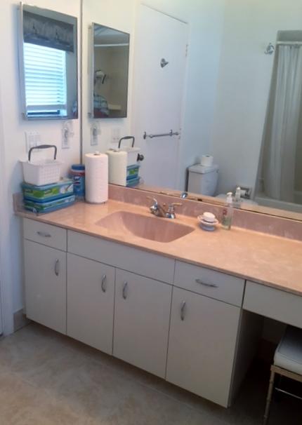 228 Northwest 69th Street Boca Raton, FL 33487 - Photo 26 of 31 a bathroom with a sink and a mirror