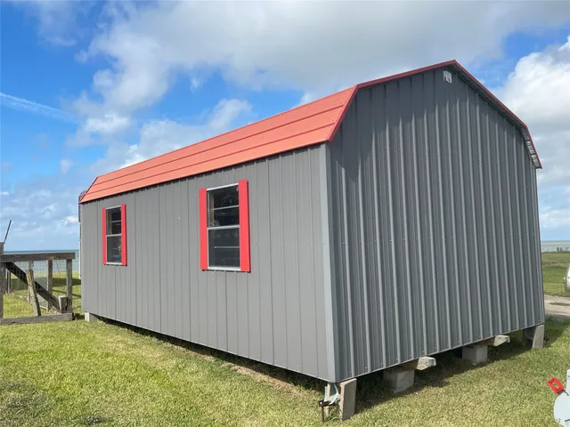 a backyard of a house
