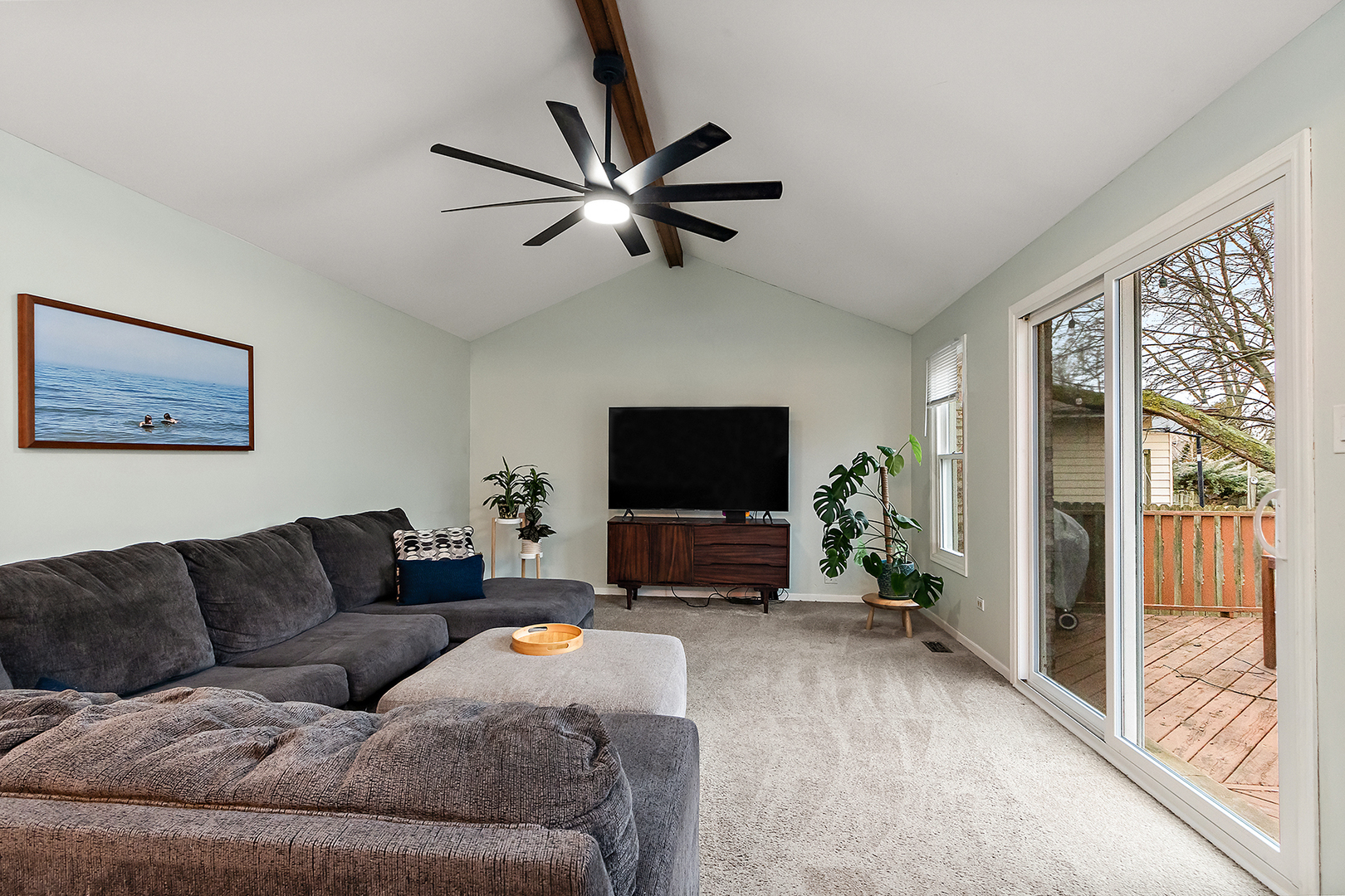 1813 Newport Road Downers Grove, IL 60516 - Photo 11 of 23 a living room with furniture and a flat screen tv