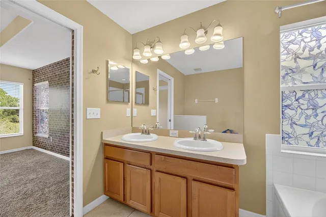 a view of a building with a garden