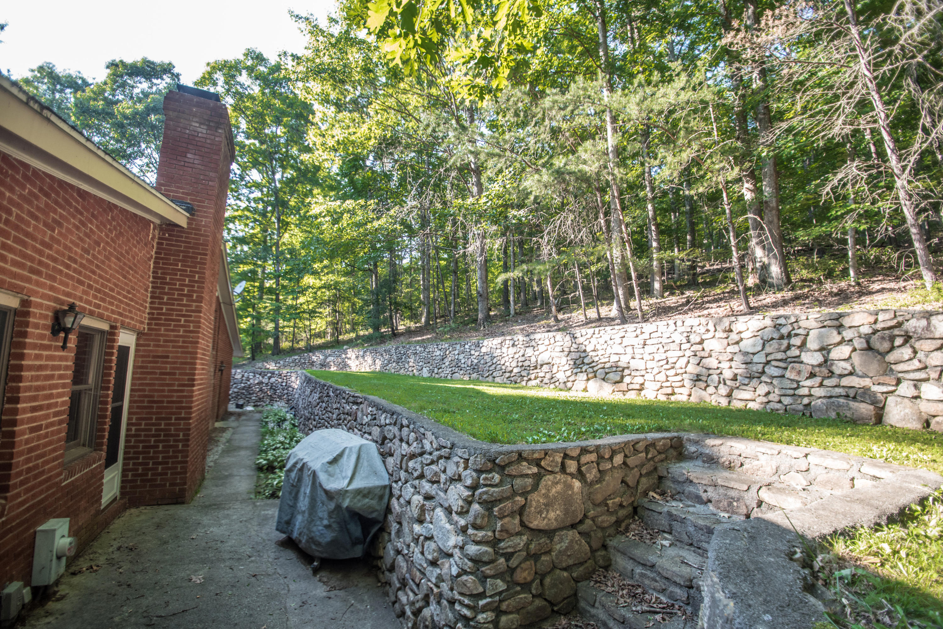 2524 Blue Ridge Springs Road Blue Ridge, VA 24064 - Photo 38 of 44 a view of a backyard with large trees