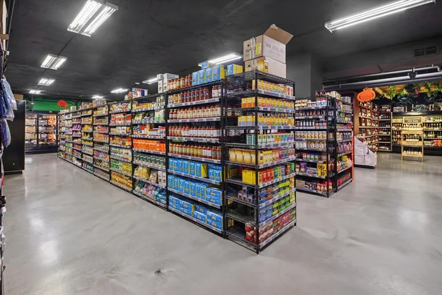 a view of a storage in a room