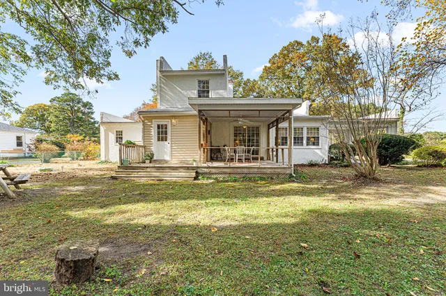 a view of a yard with a trees