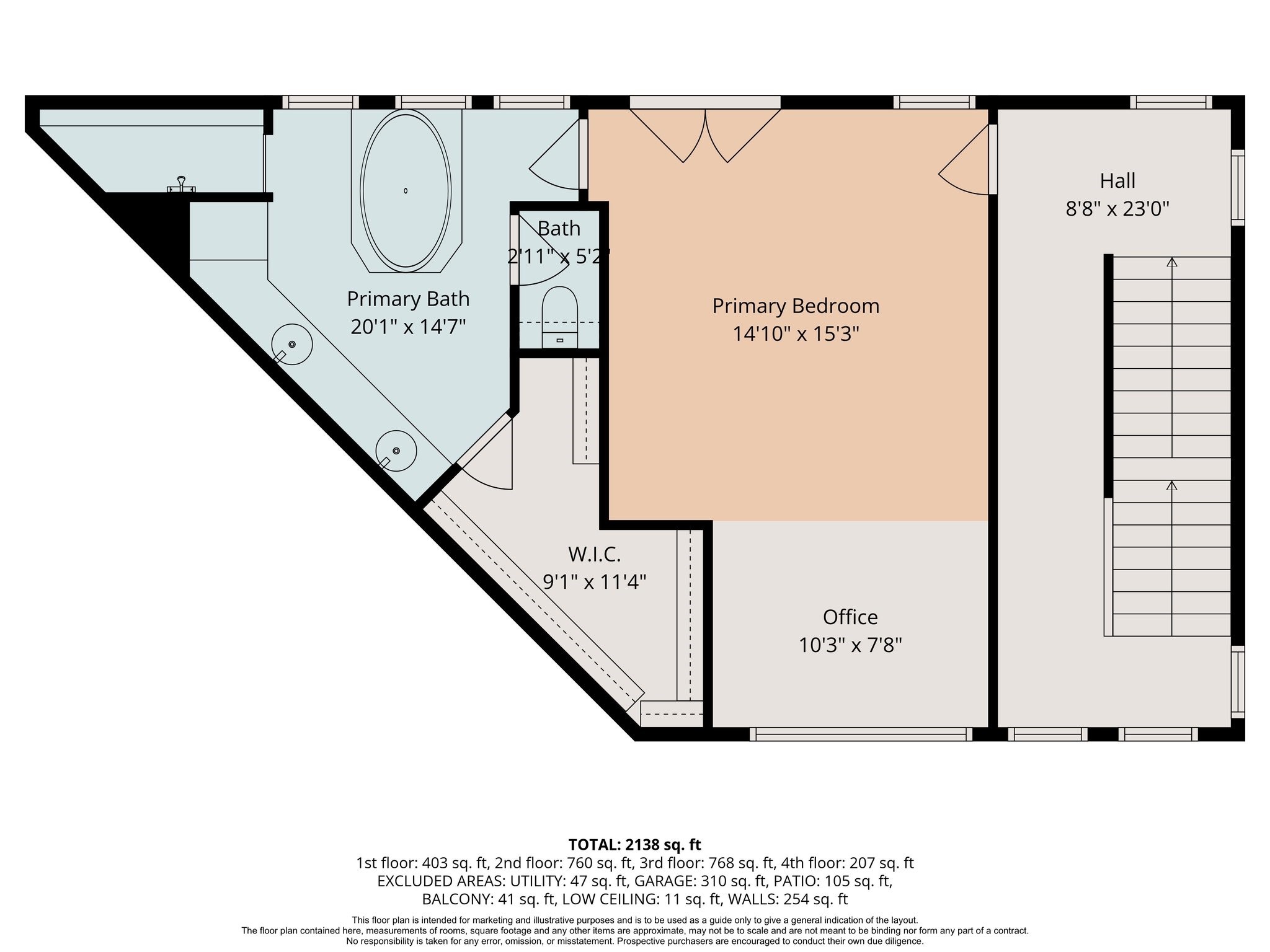 2207 Austin Street Houston, TX 77002 - Photo 33 of 34 3rd floor floorplan