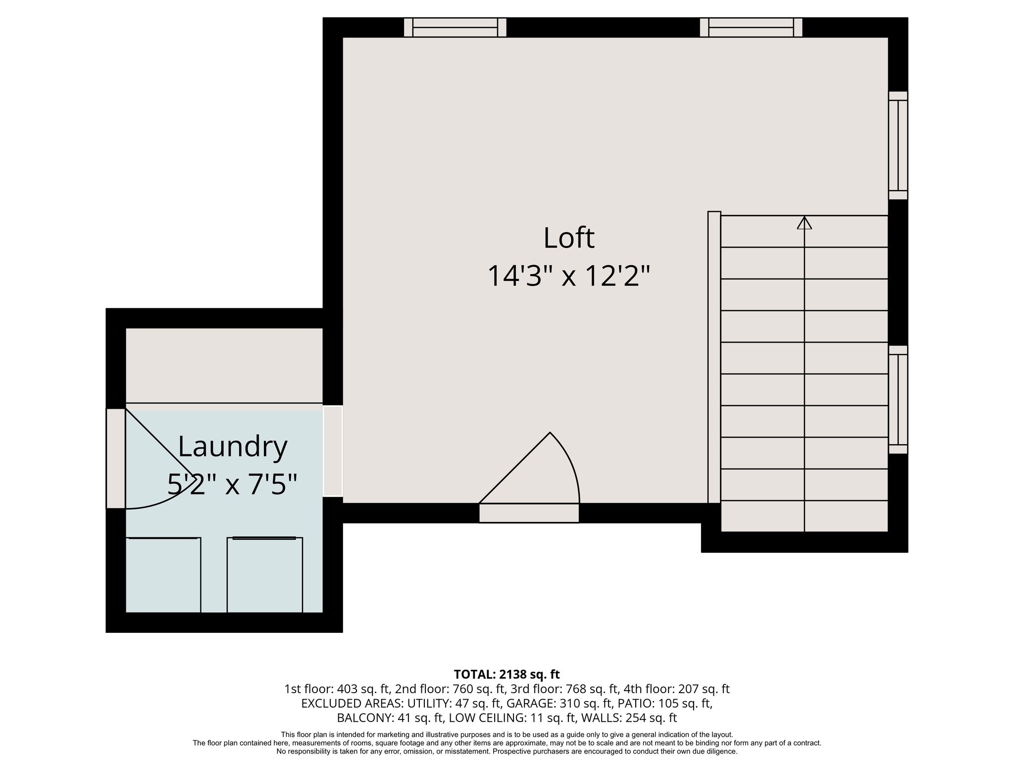 2207 Austin Street Houston, TX 77002 - Photo 34 of 34 4th floor floorplan