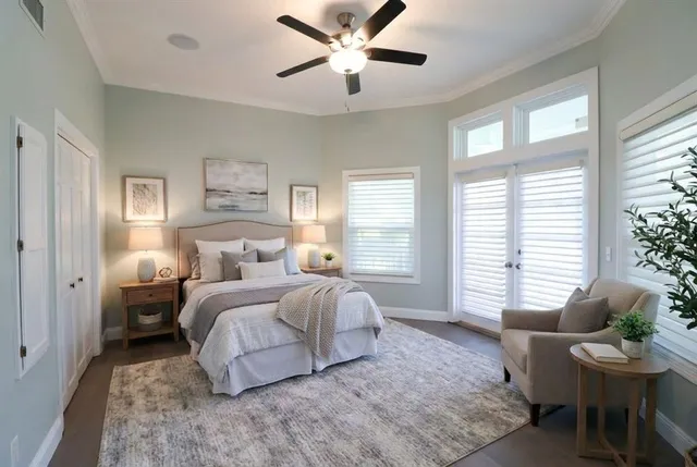 a view of a balcony with an outdoor space