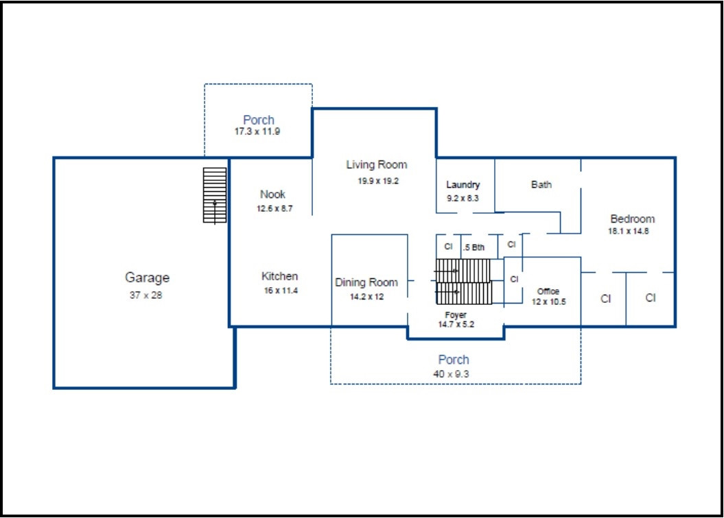 12925 Ghoston Road Wake Forest, NC 27587 - Photo 23 of 24 1st Floor Plan