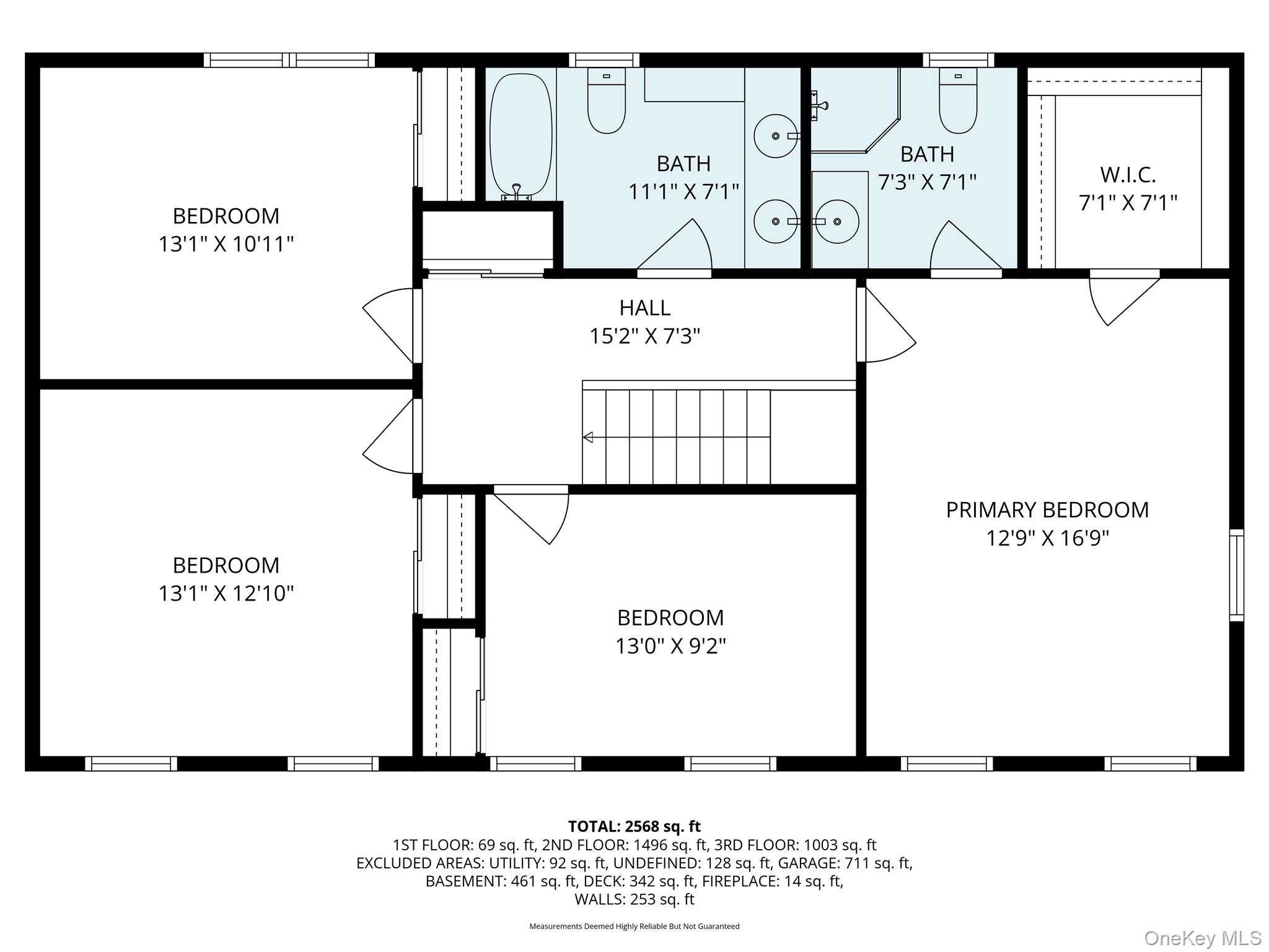 2 Cheyenne Court Katonah, NY 10536 - Photo 18 of 21 Second floor with 4 bedrooms and 2 baths