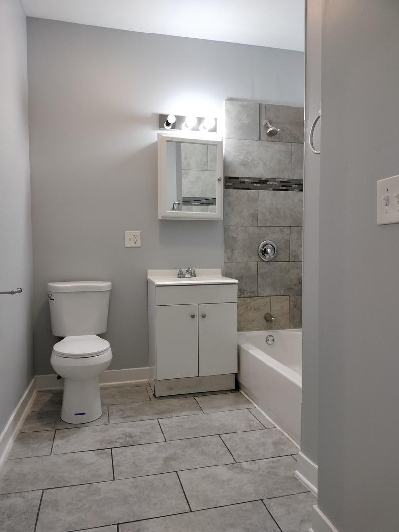 6603 South Bishop Street, Unit 66032 Chicago, IL 60636 - Photo 19 of 19 a bathroom with a sink a toilet and bathtub