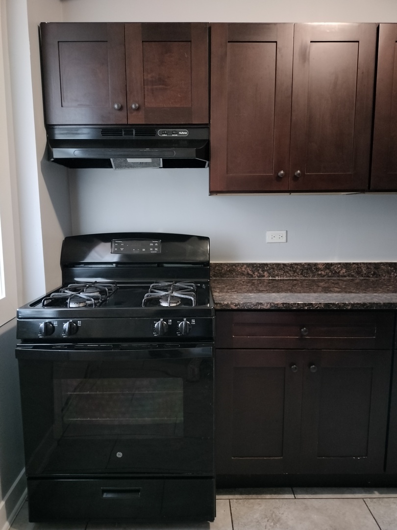 6603 South Bishop Street, Unit 66032 Chicago, IL 60636 - Photo 6 of 19 a stove top oven sitting inside of a kitchen